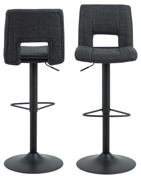 Scaun de bar Sylvia, Gri, 115x41.5x52 cm