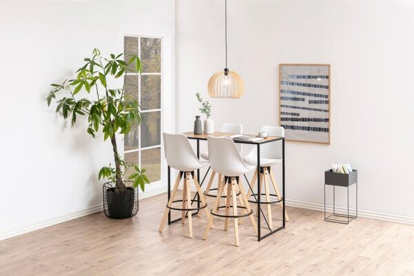 Masa tip bar Seaford, Natural, 105x120x60 cm
