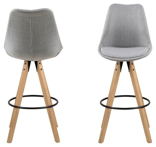 Scaun de bar Dima, Gri, 111.5x48.5x55 cm