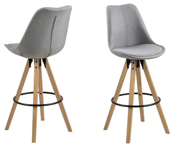 Scaun de bar Dima, Gri, 111.5x48.5x55 cm