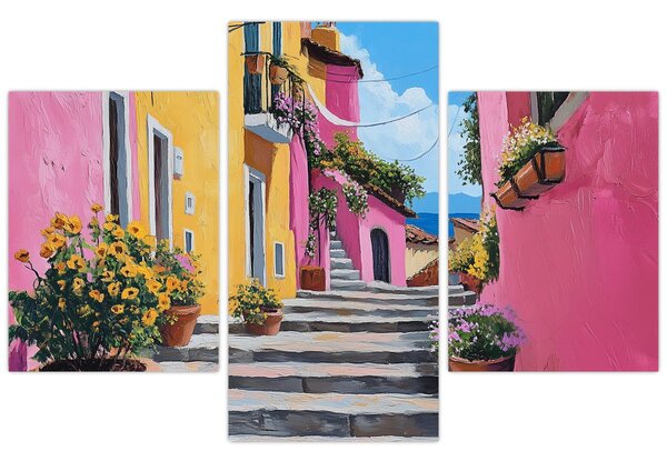 Tablou - Alee roz (90x60 cm)
