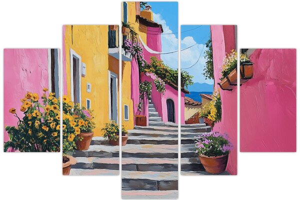 Tablou - Alee roz (150x105 cm)