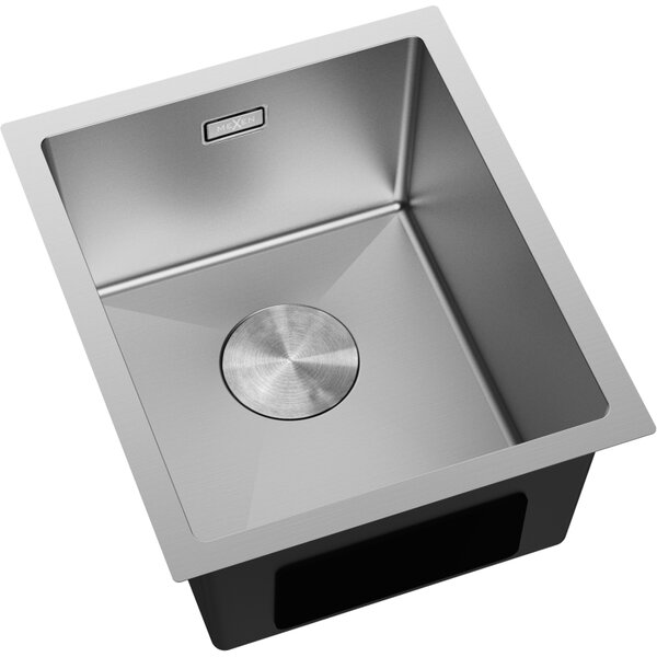 Chiuvetă Mexen Trixo, din oțel inoxidabil cu 1 compartiment, 370 x 440 mm, oțel periat, 6412371000-01