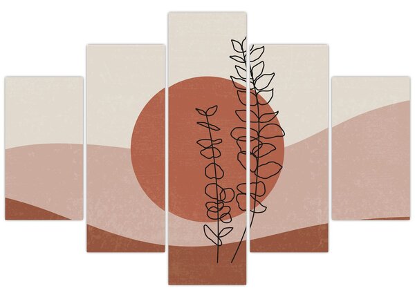 Tablou - Boho frunze N⁰1 (150x105 cm)