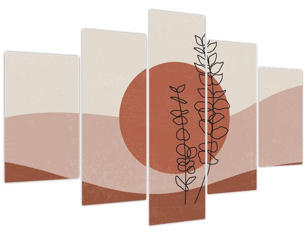 Tablou - Boho frunze N⁰1 (150x105 cm)