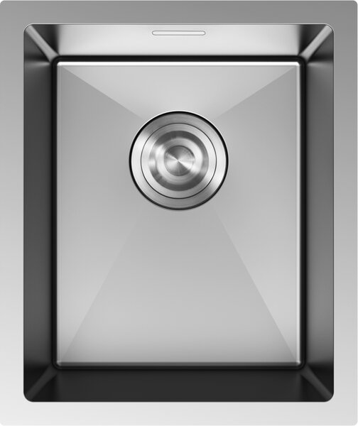 Chiuvetă Mexen Trixo, din oțel inoxidabil cu 1 compartiment, 370 x 440 mm, oțel periat, 6412371000-01
