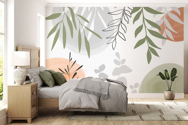 Tapet Vegetație abstractă, Imagini de fundal unice, w05506 : Uwalls.ro