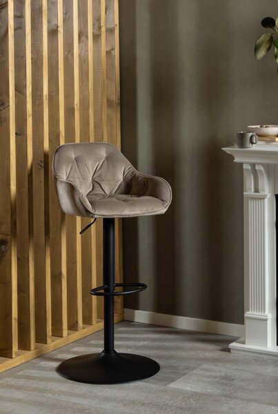 Scaun de bar Brooke, Bej, 109x52x52 cm
