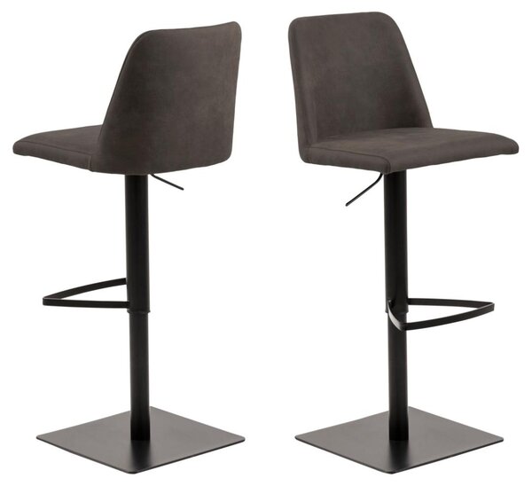 Scaun de bar Avanja, Gri, 107.5x43x51 cm
