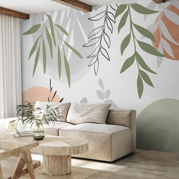 Tapet Vegetație abstractă, Imagini de fundal unice, w05506 : Uwalls.ro