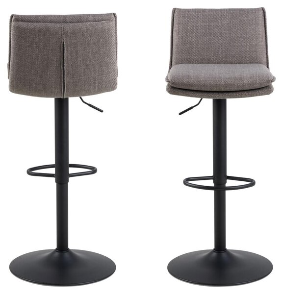 Scaun de bar Flynn V2, Gri, 107x44x53 cm