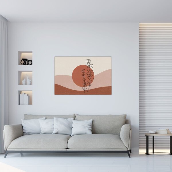 Tablou - Boho frunze N⁰1 (90x60 cm)