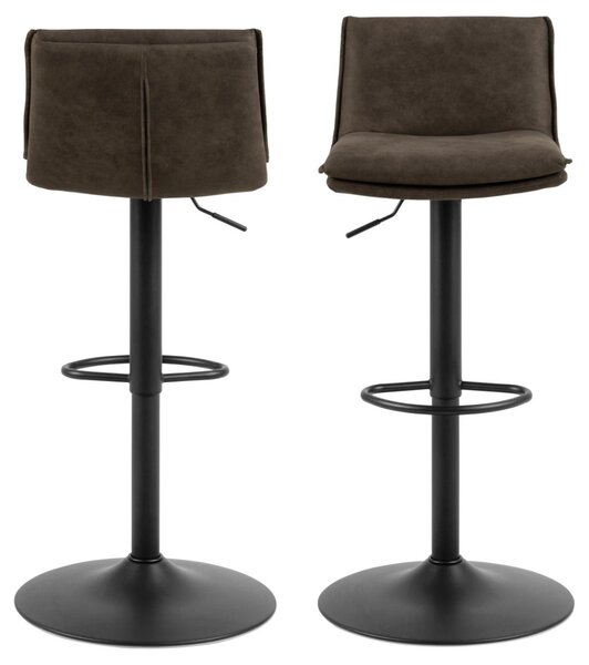 Scaun de bar Flynn V1, Gri, 107x44x53 cm