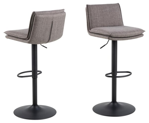 Scaun de bar Flynn V2, Gri, 107x44x53 cm