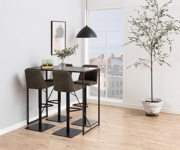 Scaun de bar Avanja, Gri, 107.5x43x51 cm