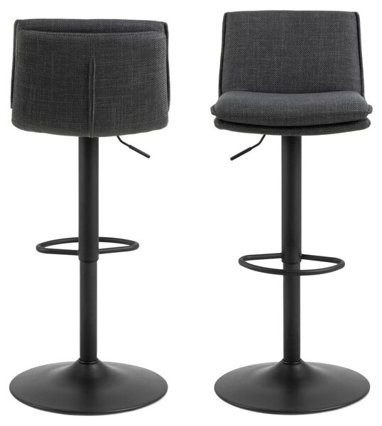 Scaun de bar Flynn, Gri, 107x44x53 cm