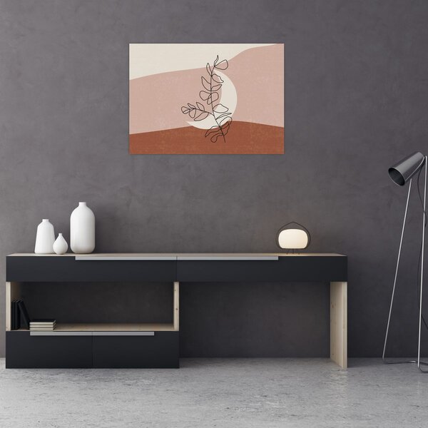 Tablou - Boho frunze N⁰2 (70x50 cm)
