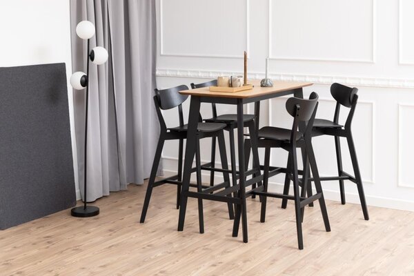 Masa tip bar Roxby, Natural, 105x120x60 cm