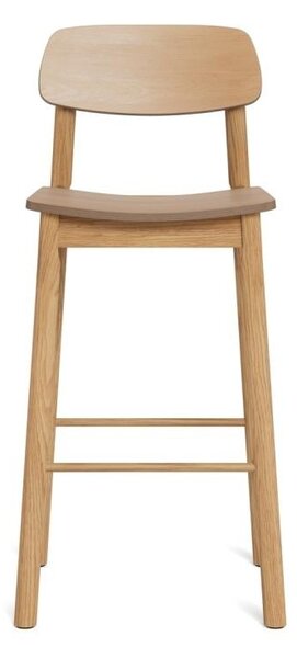 Scaun de bar Barlow, Natural, 105x43.5x46.5 cm