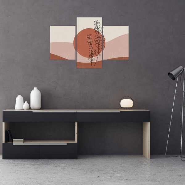 Tablou - Boho frunze N⁰1 (90x60 cm)