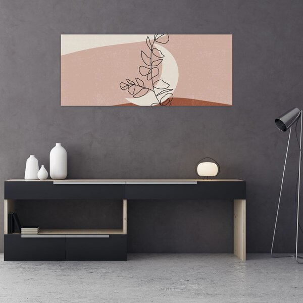 Tablou - Boho frunze N⁰2 (120x50 cm)