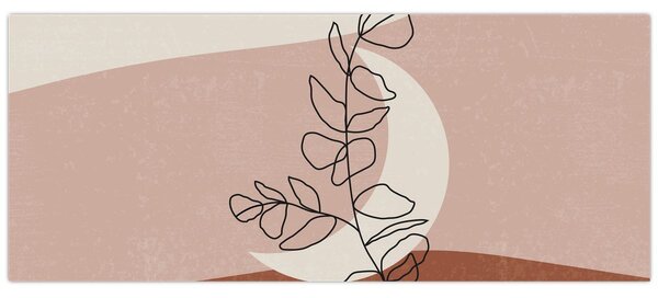 Tablou - Boho frunze N⁰2 (120x50 cm)