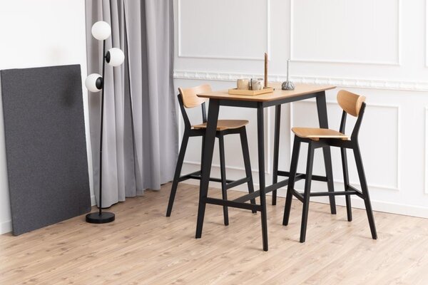 Masa tip bar Roxby, Natural, 105x120x60 cm