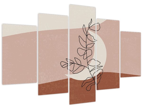 Tablou - Boho frunze N⁰2 (150x105 cm)