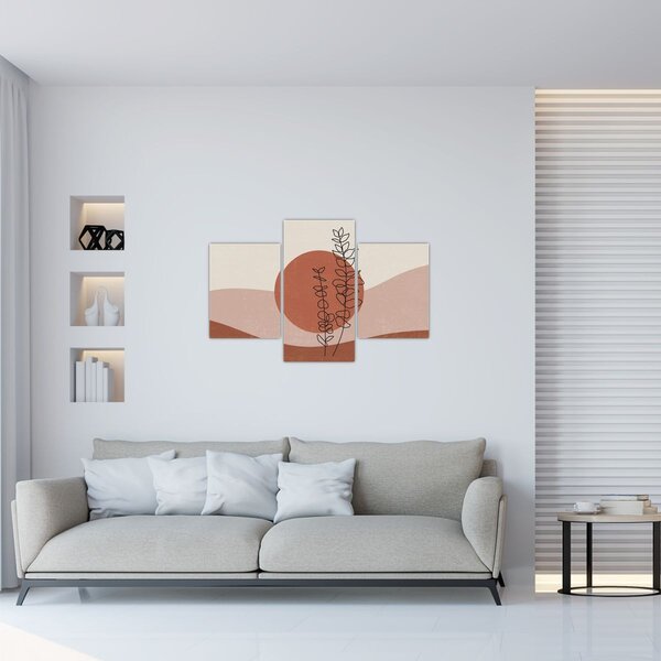 Tablou - Boho frunze N⁰1 (90x60 cm)