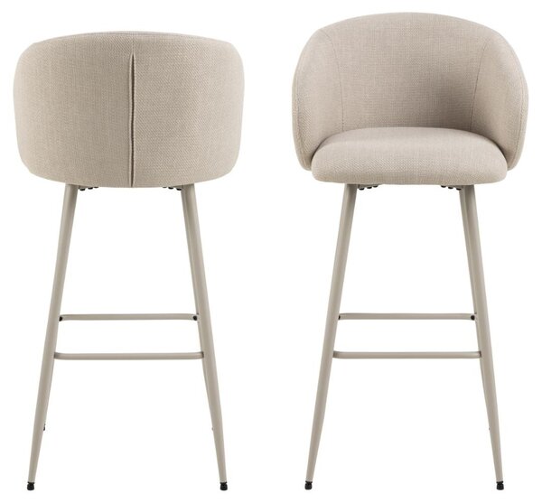 Scaun de bar Eleanor, Bej, 105x54x52 cm