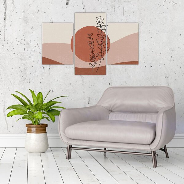 Tablou - Boho frunze N⁰1 (90x60 cm)