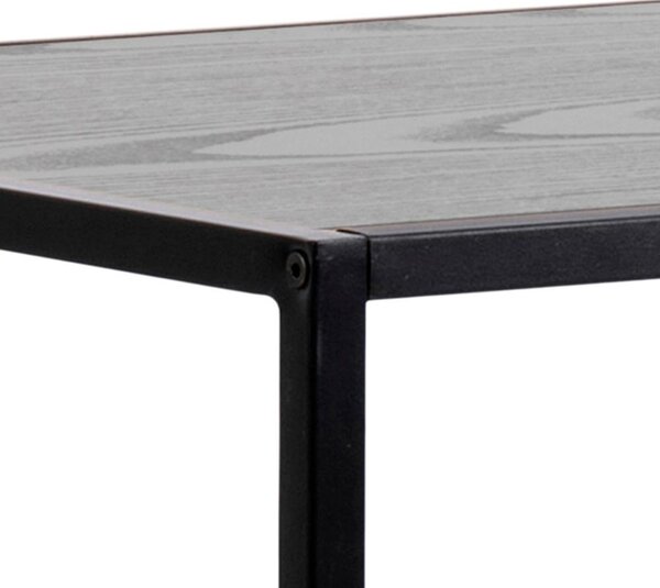 Masa tip bar Seaford, Negru, 105x120x60 cm