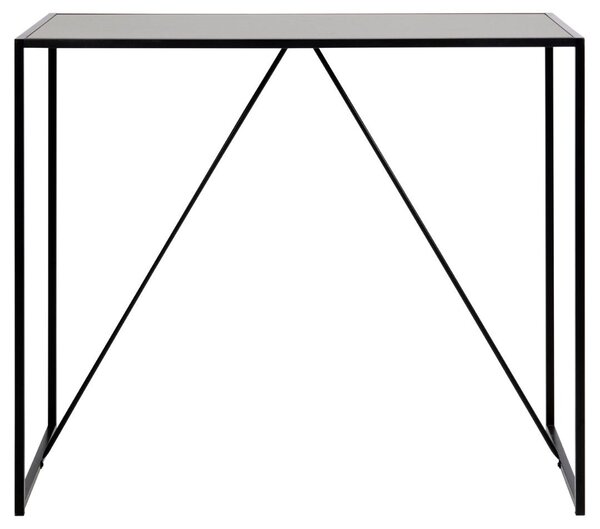 Masa tip bar Seaford, Negru, 105x120x60 cm