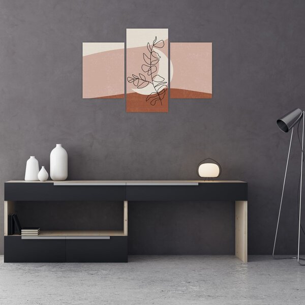 Tablou - Boho frunze N⁰2 (90x60 cm)