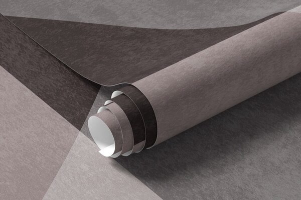 Tapet Forme geometrice abstracte compuse din cercuri și linii, în nuanțe discrete, cu textură, într-o, Fototapet Geometrie, w09834v1 : Uwalls.ro
