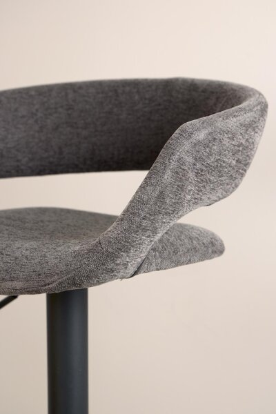 Scaun de bar Grace, Gri, 101x54.5x48.5 cm