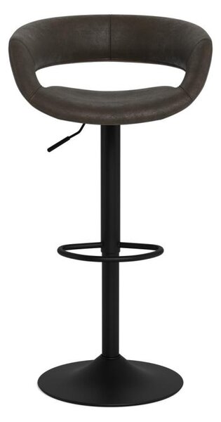 Scaun de bar Grace, Negru Mat, 101x54.5x48.5 cm