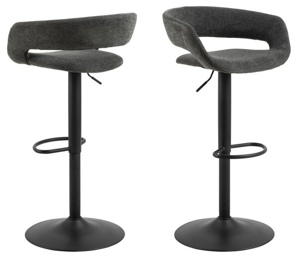Scaun de bar Grace, Gri, 101x54.5x48.5 cm