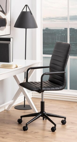 Scaun de birou Winslow V1, Negru, 103x51x58 cm
