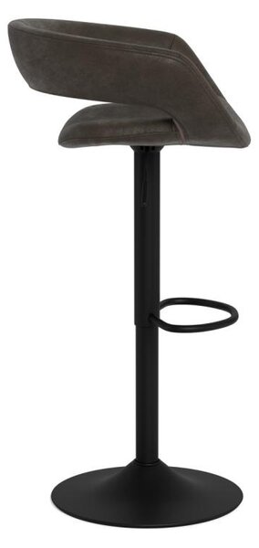 Scaun de bar Grace, Negru Mat, 101x54.5x48.5 cm