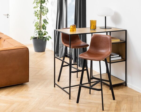 Scaun de bar I_Oregon V2, Maro, 103x46.5x50 cm