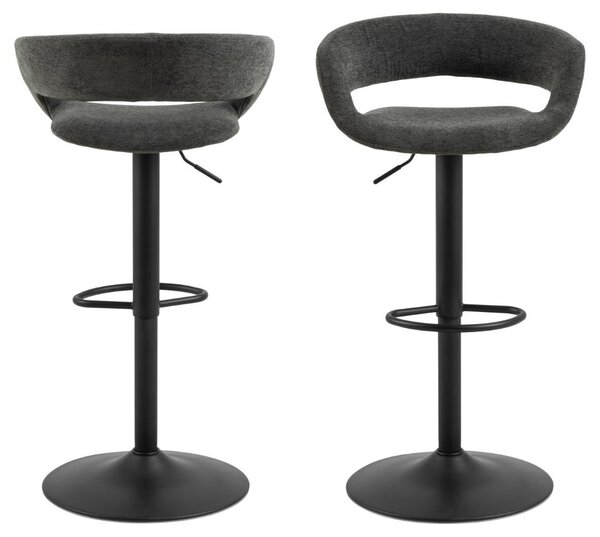 Scaun de bar Grace, Gri, 101x54.5x48.5 cm