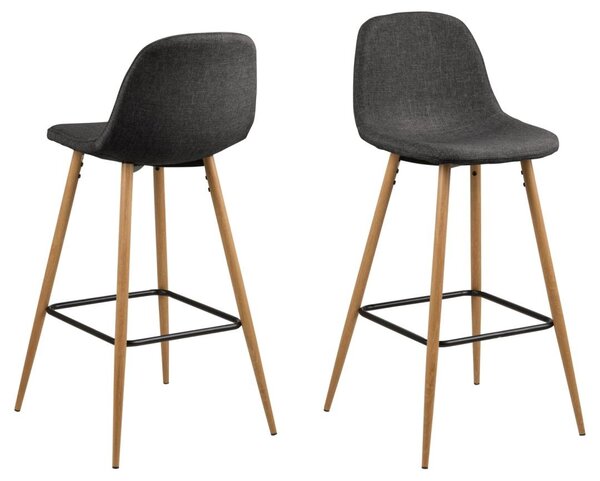 Scaun de bar Wilma, Gri, 101x46.6x51 cm