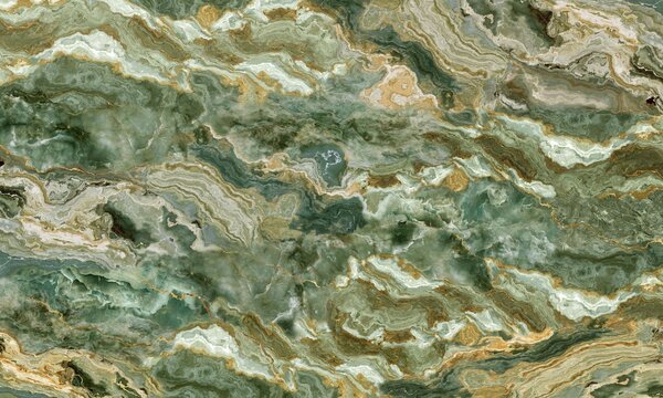 Tapet Textură de onix verde cu venaturi curgătoare, dispuse în straturi, Fototapet Abstract, w05429 : Uwalls.ro