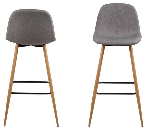 Scaun de bar Wilma V3, Gri, 101x46.6x51 cm