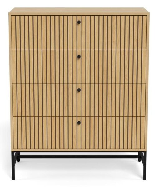 Comoda Albany, Natural, 100.1x80.6x40 cm