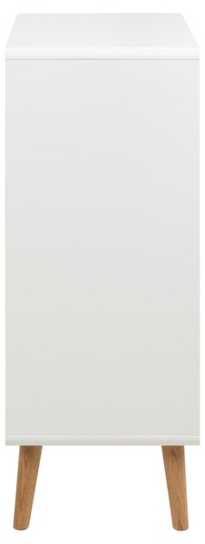 Comoda Lowell, Alb, 100x80x40 cm