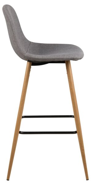 Scaun de bar Wilma V3, Gri, 101x46.6x51 cm