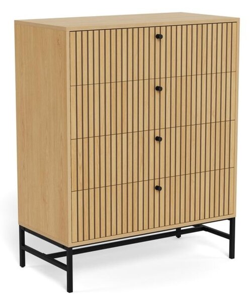 Comoda Albany, Natural, 100.1x80.6x40 cm