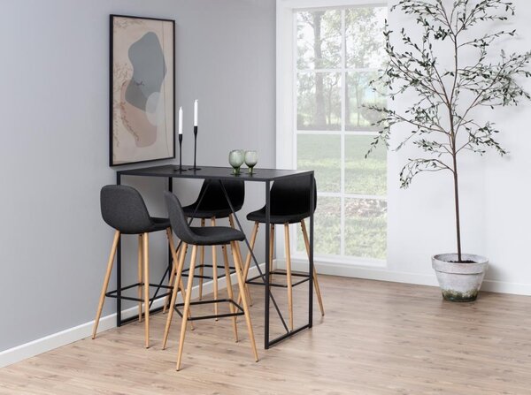 Scaun de bar Wilma, Gri, 101x46.6x51 cm